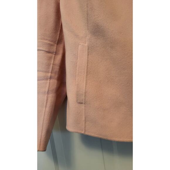 Talbots Womens Jacket Size XL Light Pink Merino Wool Open Front Blazer - Picture 11 of 11